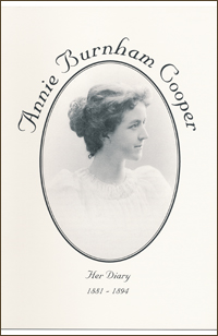 Annie Burnham Cooper, Her Diary 1881-1894 by Pamela Vail Lawson